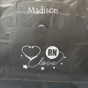 NWOT  Black RN Love Women's Tote